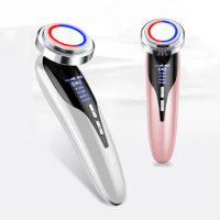 RF Face Lifting Tighten Wrinkle Removal LED Photon Skin Care Beauty Device Skin Rejuvenation Radio Frequency Facial Massager