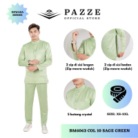 PREMIUM SAGE GREEN SLIMFIT MALAY DRESS | READY STOCK | MEN'S CLOTHING