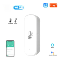 Tuya Wifi Smart Temperature Humidity Sensor Thermometer Detector Monitor Smart Home Via Alexa Google Home Tuya Smart Life