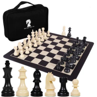 High Quality Heavy Chess Set With Storage Bag Germanic Knight Chess Portable Chess Board