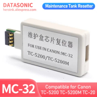 MC-32 Maintenance cartridge waste ink tank chip resetter For Canon TC-5200 TC-5200M TC-20 Printers Maintenance box chip resetter