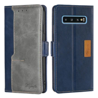Leather Wallet Book Case for Samsung Galaxy S24 Ultra S10 S9 Plus Lite S23 FE S7 Edge Magnetic Flip Phone Case with Card Slots