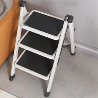 Folding Aluminium Ladder Chair Foldable Ladder for Home Stable Structure Folding Stairs Ladders Kitchen Step Stool Ladder