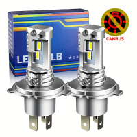 2pcs H4 9003 LED Headlight Bulb CSP Fanless With Canbus High & Low Beam For Audi For Honda For Toyot