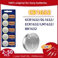 Original For SONY CR1632 Coin Cells Batteries CR 1632 DL1632 BR1632 LM1632 ECR1632 Lithium Button Battery For Watch Remote Key