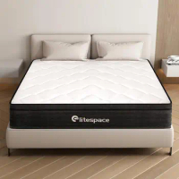 elitespace mattress Queen Size Mattress,10 Inch Grey Memory Foam Hybrid Queen Mattresses in Full/Full/Queen optional