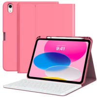 MoKo Keyboard Case for iPad 10th Case with Keyboard,Multi-Angle Magnetic Stand Cover for iPad 10.9 Inch 2022,Wireless Bluetooth