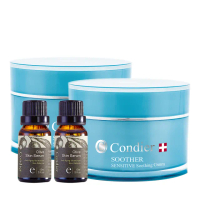 【Condier 瑞士康緹】柔敏保溼原萃高效組(植萃霜100ml×2＋平衡油15ml×2)