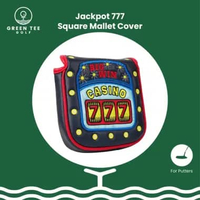 Jackpot Mallet Putter Headcover - Sarung Pelindung Stik Golf Putter Head Cover