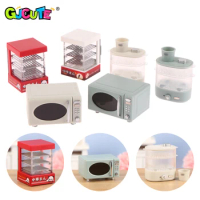 1:12 Dollhouse Miniature Micro-wave Oven Bread Cabinet Steam Box Household Electric Model Decor Toy Doll House Accessories