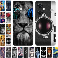 For OnePlus Nord CE 3 Lite 5G Case Silicone Soft Tiger Owl Lion TPU Clear Phone Cover for One Plus Nord CE3 Lite Fundas CE3Lite