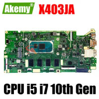 X403JA Notebook Mainboard For Asus VivoBook 14 X403J X403JA S403JA Laptop Motherboard i5-1035G1 I7-1065G7 CPU 8G RAM