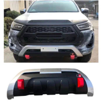Hilux Front Bumper Cover Fit For Toyota Hilux Revo 2021 GR Exterior Auto Accessories Front Bumper Plate Cover 2021 Pickup Car