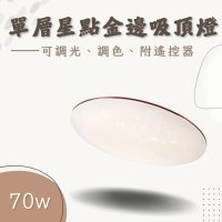 【彩渝】70w 單雙層金銀邊 調光吸頂燈(高流明 調光吸頂燈 吸頂燈 臥室吸頂燈 LED吸頂燈 全電壓)