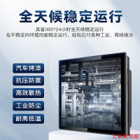 觸摸螢幕10/12/15/17/19/215寸全封閉工控機嵌入式工業電容觸摸電腦顯示器