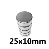 1/2/3/5/10PCS 25x10 mm Strong Cylinder Rare Earth Magnet 25mmX10mm Round Neodymium Magnets 25x10mm N35 Disc Magnet 25*10 mm
