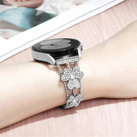 20mm Bling Clover Strap For Samsung Galaxy Watch 4 5 Pro 44mm 40mm 45mm Bracelet for Galaxy watch 4 classic 42mm 46mm Active 2