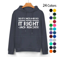 Jack Reacher Quote Pure Cotton Hoodie Sweater 24 Colors Jack Reacher Books Action Cool Read Booktube Words Climate Movie