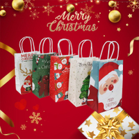 [Hare.D]聖誕節 手提紙袋 聖誕禮物袋 派對 糖果袋 禮物袋 包裝袋 紙袋 耶誕 禮品袋