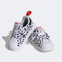 【adidas 愛迪達】x 101忠狗 Superstar 360 I 童鞋 小童 學步鞋 無鞋帶 白 狗耳朵 愛迪達(ID9713)