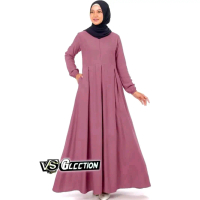 Thalia Dress Gamis Rayon Premium, Dress Wanita Kekinian