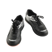 Leather Bowling Shoes For Men Professional Fitness Sports Shoes Bowling Supplies Skidproof Training Shoes Sneakers 38-47