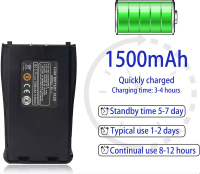 Original Baofeng Battery 1500mAh 3.7V for Walkie Talkie Baofeng Two-Way Radio BF-888S BF-777S BF-666
