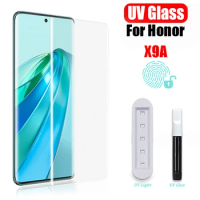 UV HD Curved Full Glue Tempered Glass For Honor X9A Screen Protector Film For Honor X9A 9H Glass