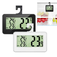 Newest Digital Thermometer Lcd Screen Ipx3 Waterproof Refrigerator Fridge Freezer Room Temperature Meter With Hook
