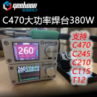 GEEBOON TC20B soldering station compatible with 115/210/245/T12 soldering tip color curve display soldering rework station