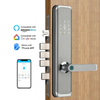 TT lock app WiFi Smart Fingerprint Door Lock, Electronic Door Lock,Smart Bluetooth Digital APP Keypad Code Keyless Door Lock