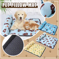 Cooling Mat Pad for Dogs Cats Ice Silk Mat Cooling Blanket Cushion for Kennel/Sofa/Bed/Floor/Car Seats Cooling 63x48cm/25x19in