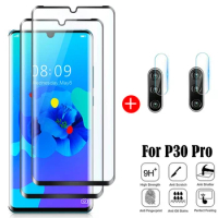 For Huawei P30 Pro Glass Huawei P30 Pro Tempered Glass 9H Full Curved Protective Screen Protetor For Huawei P30 Pro Lens Film