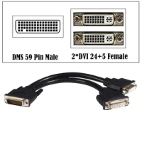 DMS 59 Pin Male To Dual DVI (24+5) Female Adapter Cable (DMS 59P) M To 2 * DVI F 1/2 Video Cable