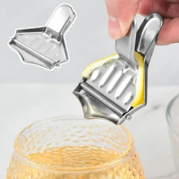 Stainless Steel Lemon Tongs Fruit Juice Squeezer Portable Juicer Orange Citrus Presser Grape Clip Home Kitchen Accessories