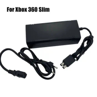 AC Adapter For XBOX360 Slim XBOX 360 Slim Console AC Adapter Power Supply With Cable US/EU/UK Plug AC Adaptor