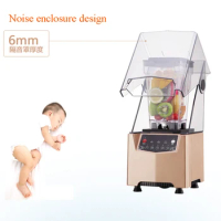 Commercial silent smoothie juice cooking machine smoothies ICE crusher blender food mixer processor