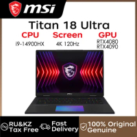 MSI Gaming Laptops MSI Titan 18 Ultra 2024 Intel Core I9-14900HX RTX4080/RTX4090 18“ 4K Mini Led M.2 PCIE 4.0 SSD Notebook PC