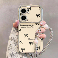 Case HP khusus untuk Xiaomi Poco C65 4G，Desain Pita Hitam Full Cover dengan Bingkai Chrome, Anti Jat