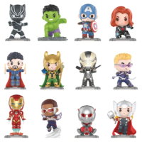 POP MART Marvel's Avengers- Action Figures Toys Hawkeye Hulk Loki Ironman Black Panther Dr Strange Thor Figure Doll Toys Gifts