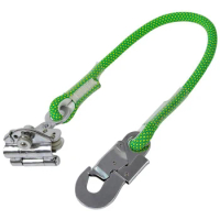 Manual Rope Grab Hook with 60cm Shock Absorbing Lanyard- Fits 16mm Rope, Load 3800KG, for Fall Protection, Tree Climbers