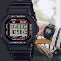 CASIO 卡西歐 G-SHOCK 經典配色方形電子錶 學生錶 週年慶送禮推薦 DW-5600RL-1
