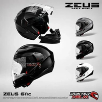 HELM ZEUS 611 C Helm Half Face Full Face WHITE M