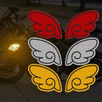 Safety Warning Mark Angel Wings Reflective Car Sticker Reflective Auto Bicycle Decal Sticker Motorcycle Exterior Accessories