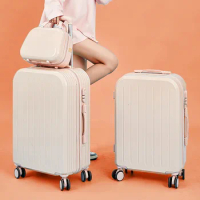 Small Fresh Suitcase 20 22 26 inch Trolley Case Light Password 24 Inch Travel Boarding Case Universal Wheel Password Luggage