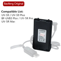 BaoFeng UV-S9 Plus Battery Walkie Talkie UV-5R Pro Battery BF-UVB3 Plus Battery Baofeng UVS9 UV-5R DC 7.4V Battery Accessories