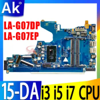 For HP Pavilion 15-DA 250 G7 LA-G07DP Laptop Motherboard With i3 i5 i7 CPU EPK50 LA-G07EP L20373-601 L20373-601
