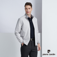 Pierre Cardin皮爾卡登 男款 都會休閒立領薄夾克外套-淺灰色(5225663-95)