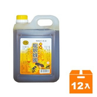 薪傳 龍眼蜂蜜 風味糖漿 3台斤 (12入)/箱【康鄰超市】