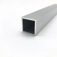 25mm*25mm*2mm square tube aluminum alloy hollow pipe rectangle straight duct vessel 100/200/300/400/500/550mm length